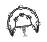 Tamburello Musicale A Mezza Luna, Jingle A Percussione Tenuto In Mano Tamburello Musicale A Doppia Bloccabile A Mezza Luna Per Forniture Musicali Per Feste KTV