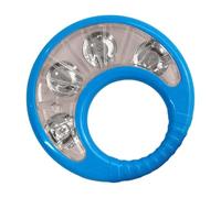 Tamburello musicale adatto ai bambini con manico ergonomico contro lo slittamento esemplare per l'istruzione precoce allenamento ritmico bambini strumento musicale agitatore