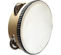 Tamburello musicale Tamburello strumento a percussione rotondo facile da suonare leggero portatile per KTV Party Dancing Canto Giochi per bambini Regalo per lezioni di musica