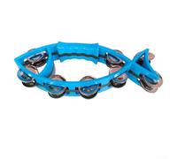 Tamburello palmare a forma di pesce per danza e feste, produce un suono chiaro, facile da usare e godere (blu)