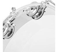 Tamburello palmare da 25,4 cm, realizzato con materiali ecologici, perfetto per varie impostazioni musicali (pelle trasparente)