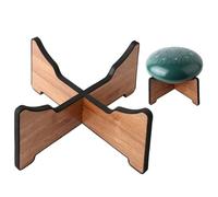Tamburello per adulti, Accessori per tamburi a cornice in acciaio, Supporti per tamburi strutturali a treppiede, Supporti rimovibili per tamburi a cornice da pavimento (Colore legno)