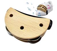 Tamburello per piedi, Percussioni a pedale portatile, set di tamburelli a piede, Tamburello con cinturino elastico, strumento musicale, shaker a percussione a piede, suoni ritmici extra, shaker a