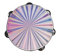 Tamburello radiante a doppia fila di tamburelli per batteria, 20,3 cm