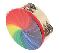 Tamburello Rainbow a Doppio Ordine 6 Pollici per Ragazzo Ragazza