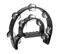 Tamburello rotondo professionale con campane in metallo e telaio a mano Tamburello Anelli per Educazione Musicale Team Building Scuotere Permanente Pedaggio