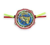 Tamburello Siciliano con sonagli - in Legno e Stampa a Tema Sicilia, con 3 opzioni Dimensione (1Unità) - Misura Media