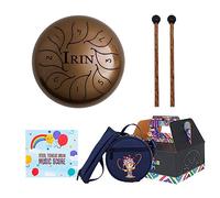 Tamburi a fessura Tamburo in acciaio da 5,5 pollici 8 toni C Tasti Handpan Tamburo con bacchette Borsa Strumento a percussione Per Yoga Tamburo etereo Tamburo in acciaio Tongue Drum 8 Note 5.5 Pollice