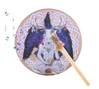 Tamburi a mano sciamani: percussione ritmica spirituale, strumento totem