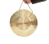 tamburi e gong， Gong da 23 cm, strumento in ottone fatto a mano con bacchetta, strumento a percussione in stile cinese, adatto for esibizioni di gioco, mini gong(22cm)