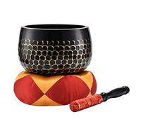 Tamburi parlanti Ciotola Canto Set, Ciotola Suono Meditazione, Ciotola Di Suono Di Buddha A Scala Di Pesce Ispessita, Ciotola Di Rame Di Meditazione Per Yoga, Mindfulness, Guarigione Chakra (Colore :