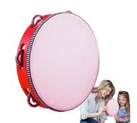 Tamburi portatili di tamburi - tamburo portatile professionale | Tambourines da 8 pollici | Chiesa che canta l'accompagnamento | Strumento Etereo Percussione Strumento Educativo per la danza