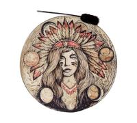 Tamburi sciamanici,tamburo a mano Realizzato a mano, 8 pollici, cornice in | Tamburo Sciamano Battitore incluso, per la meditazione, del suono, yoga, dallo