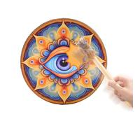 Tamburi sciamanici - Tamburo decorativo a mano con tamburo | Strumento di guarigione del suono per meditazione, rituali, cerimonie, tamburo sciamanico, strumento a percussione, viaggio di liquori e