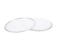 Tamburo, 2 pezzi universali per il miglioramento del tono della pelle del tamburo a fissaggio stabile per strumento(bianco)