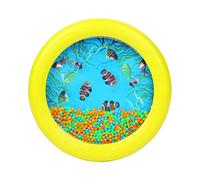 Tamburo a forma di onde oceaniche con perline a forma di tamburo, strumento educativo musicale per bambini, colore giallo