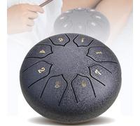 Tamburo a Lingua D'acciaio Con Campana a Pioggia, Tamburo a Mano In Acciaio Da 6'' E 8 Note, Per Educazione Musicale, Yoga, Meditazione, Creazione Di Uno Stato Zen, Guarigione Spirituale