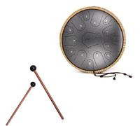 Tamburo A Lingua In Acciaio - 14 Pollici 15 Note Do Handpan Drum, Set Di Tamburi A Mano Per Strumenti Musicali A Percussione, Strumento A Percussione Professionale Handpan In Acciaio(C)