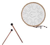 Tamburo A Lingua In Acciaio - 14 Pollici 15 Note Do Handpan Drum, Set Di Tamburi A Mano Per Strumenti Musicali A Percussione, Strumento A Percussione Professionale Handpan In Acciaio(G)