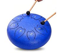Tamburo a lingua in acciaio, 8 note etereo con bacchette, borsa per il trasporto e supporto, perfetto per meditazione, campeggio e uso di strumenti da giardino