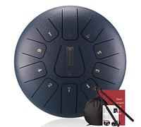 Tamburo A Lingua In Acciaio Da 12 Pollici A 11 Note, Tamburo A Percussione Manuale, Set Di Strumenti A Batteria Etereo Con Borsa Per Il Trasporto, Bacchette, Tacche Per Bacchetta (Color : Gray)