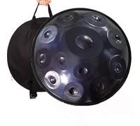 Tamburo a Lingua in Acciaio da 22 Pollici, Tamburi Hand Pan a12 Note, Strumento a Percussione Tank Drum, per Strumenti di Guarigione Sonora, Spettacoli di Strada, Feste e Festival-Blue