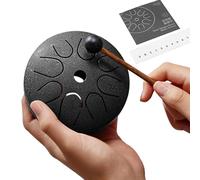 Tamburo A Lingue - Strumenti a Percussione con 8 Note dal Suono Rilassante e Malletti Inclusi,Tamburo Di Guarigione In Acciaio,Per Musicisti Principianti, Adulti E Bambini, Ideale Per Stress E Rilassa