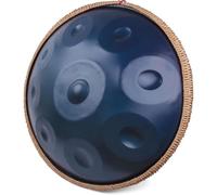 Tamburo a mano 440 HZ, Harmonic Handpan, in D-Moll, 9 toni, 22 pollici, melodia meravigliosa, per la guarigione del suono, che il tono perfetto viene consegnato alle tue mani (blu, 9 toni)