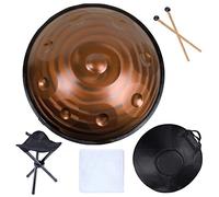 Tamburo a mano 9 10 12 note Tamburo con lingua in acciaio da 22 pollici con custodia morbida, 440 Hz in re minore, percussioni per la guarigione del suono, meditazione person