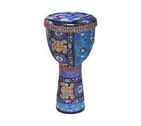 Tamburo a mano africano da 8 pollici djembe portatile strumento percussione con motivi artistici per bambini tamburino leggero strumenti musicali l illuminazione della prima infanzia regalo