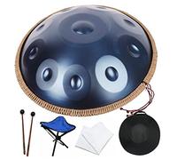 Tamburo a mano con 10 note a 440 Hz, strumento a percussione per gli appassionati di musica, con borsa per il trasporto