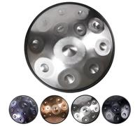 Tamburo a mano da 55,9 cm in re minore in acciaio, strumento musicale con borsa morbida e supporto, note 9/10/12 per rilassamento e meditazione