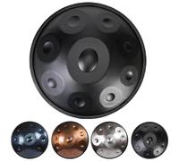 Tamburo a mano da 55,9 cm in re minore in acciaio, strumento musicale con borsa morbida e supporto, note 9/10/12 per rilassamento e meditazione