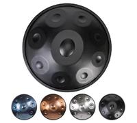 Tamburo a mano da 55,9 cm in re minore in acciaio, strumento musicale con borsa morbida e supporto, note 9/10/12 per rilassamento e meditazione