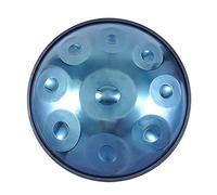 Tamburo A Mano In Acciaio A 9 Note In Re Minore, Strumento A Tamburo Da 22 Pollici, Borsa Morbida, Realizzato In Acciaio Nitrurato, For Appassionati Di Musica E Principianti (Color : Blue)
