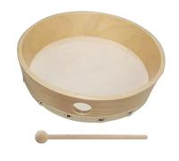 Tamburo a mano - Marionetta musicale con chiodi in schiuma da 10 pollici, bacchetta per strumenti a percussione, allenamento ritmico per principianti Impugnatura comoda Lucida e sicura | Superficie pe