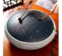 Tamburo a mano per meditazione, percussione antiruggine con bacchette e culle per dita, ideale per intrattenimento e guarigione mentale