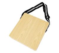 Tamburo a mano piatto Cajon da viaggio con cinghia regolabile facile da trasportare Tamburo a mano in legno ritmo per bambini esibizioni domestiche