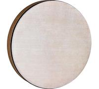 Sonic Energy Tamburo a mano classico, 40 cm, tamburo sciamanico con pelliccia sintetica, per meditazione, viaggi sonori, percussioni (HD16WB-WH)