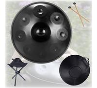 Tamburo a mano Tamburo a mano Tamburo a lingua 9 10 12 Note Tamburo a mano Re minore Strumento a percussione Tamburo a mano Meditazione Yoga Principiante con borsa per il trasporto Bacchette