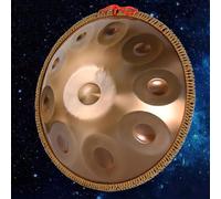 Tamburo A Percussione In Acciaio 432Hz/440Hz, Tamburo Per Handpan 9/10/12 Note, Strumenti A Percussione Handpan Da 22 Pollici Per Adulti Con Borsa Handpan, Treppiede E Mazza(432hz-D minor,10 Notes)