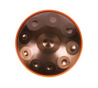 Tamburo a percussione in acciaio, strumento musicale a percussione, per yoga, meditazione, 432 Hz, 10,9 note, 55,9 cm, per la guarigione della musica (oro 10 note)