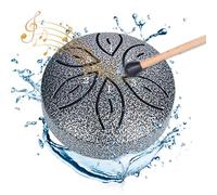 Tamburo a pioggia per esterni, Steel Tongue Drum 3 pollici, 6 note, strumento musicale a pioggia per esterni, la risonanza armonica dei suoni naturali