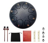 Tamburo a pioggia per giardino, in acciaio tongue, 6 pollici, 8 toni, tamburo per la lingua, per esterni, chakra, pioggia, tamburo a mano, tamburo a percussione, strumento per meditazione, yoga (blu
