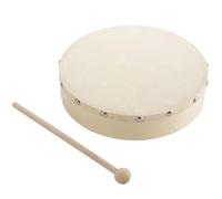 Tamburo a telaio in legno, con chiodi in schiuma, palmare pre-sintonizzato, diametro 25 cm, tamburo framme con strumento a percussione per strumenti musicali illuministici