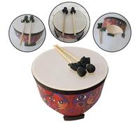 Tamburo a terra in legno Regalo educativo Tamburo ritmico Bongo Drum per