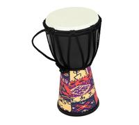 Tamburo Africano da 4 Pollici Djembe per Ragazzo Ragazza Principianti | Strumento per Scuola e Palco, PVC e Pelle di Capra Artificiale, Nero, Robusto, Facile da Usare
