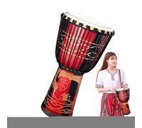 Tamburo africano per bambini, 20,3 cm, di ispirazione africana, multicolore, strumenti a percussione, decorazione artistica per lezioni di musica, attività, spettacoli