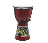 Tamburo Africano Tamburo A Mano In Legno Djembe Africano A Percussione Fatto A Mano Da 4 Pollici In Pelle Di Capra