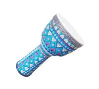 Tamburo Africano Tamburo Africano Con Testa In Pelle Di Pecora E Tamburello Con Corpo In Resina ABS Da 10,5 Pollici Con Motivo Classico (Color : B)